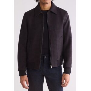 Theory Wyatt Rush Micro Check Wool Jacket, Size S, NEW